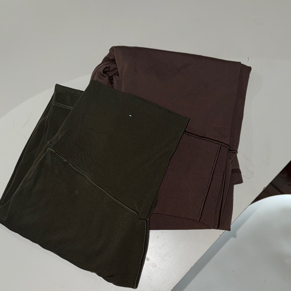 Mauve and Olive green Leggings